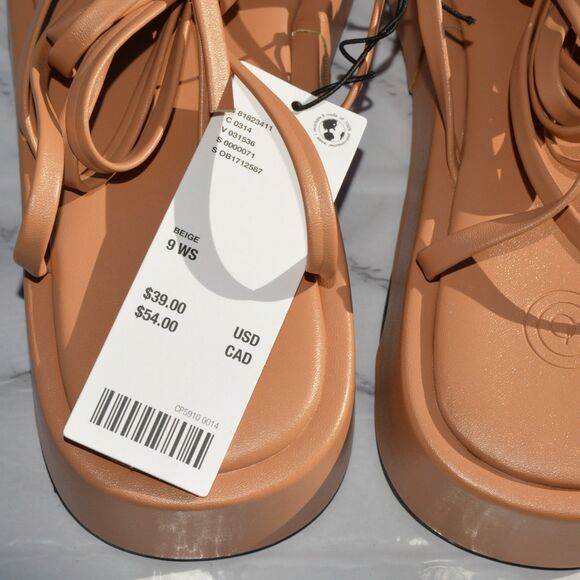 Urban Outfitters Platform Thong Wrap Sandals Size 9M - Picture 8 of 10